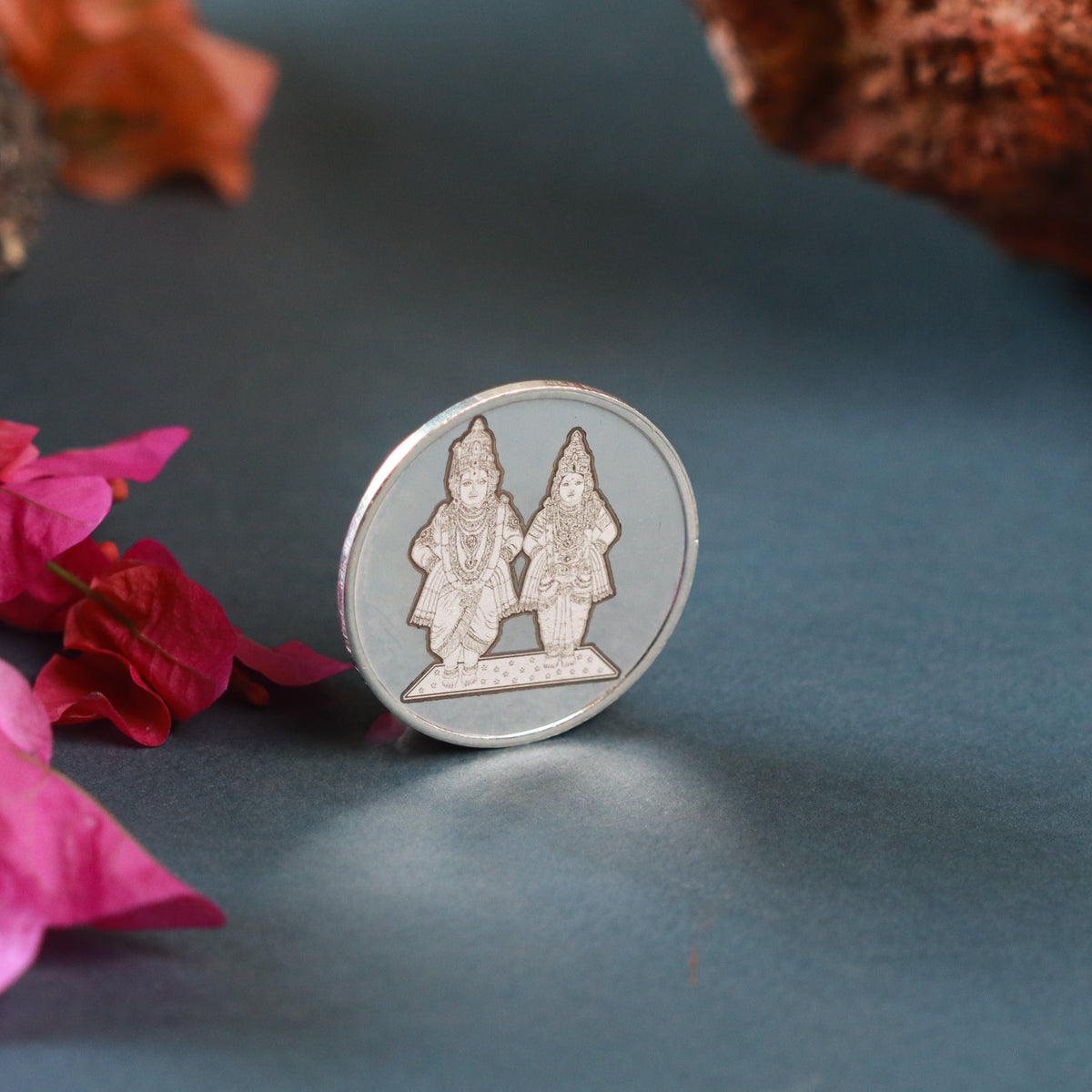 Silver Vitthal Rukmini Coin - 10gm