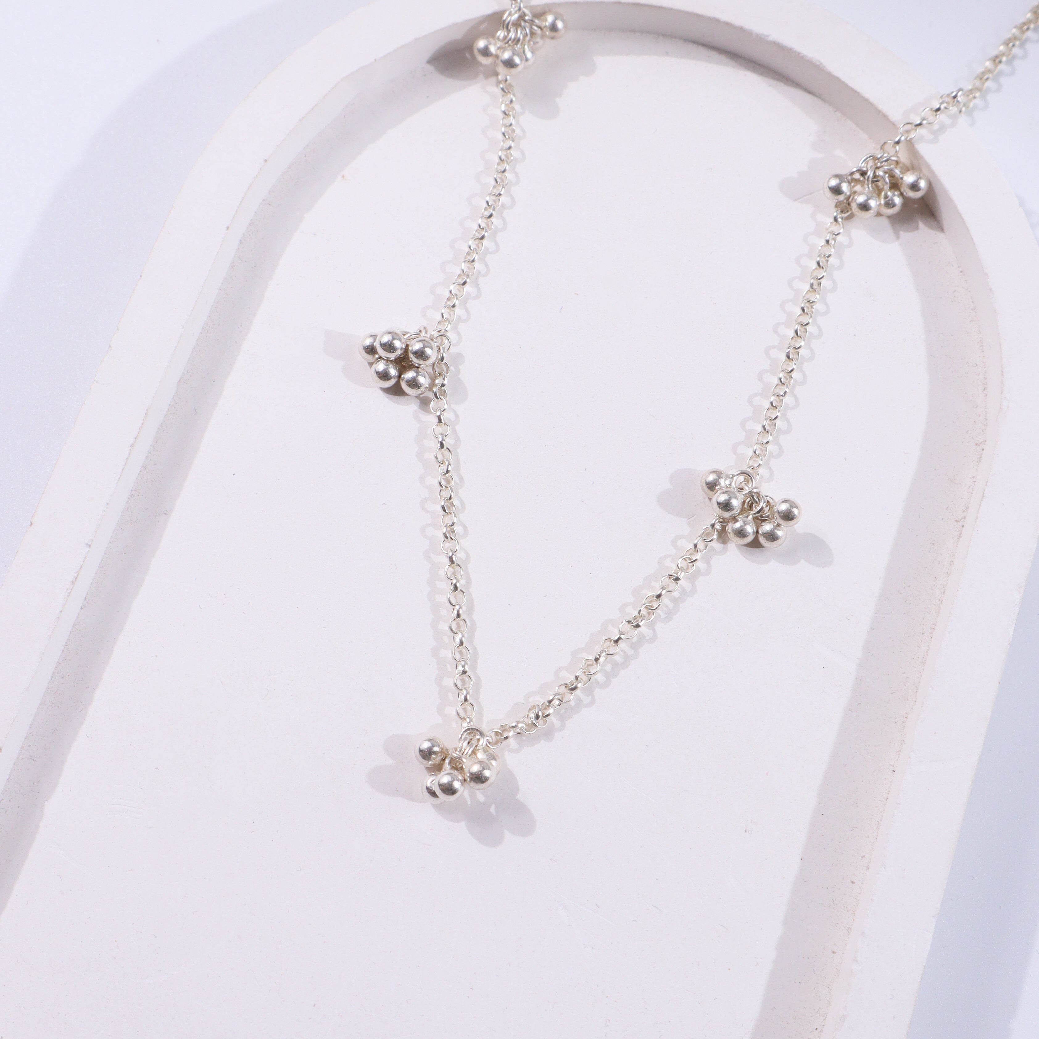 Silver small ghungroo bunch - Chain | For KIDS