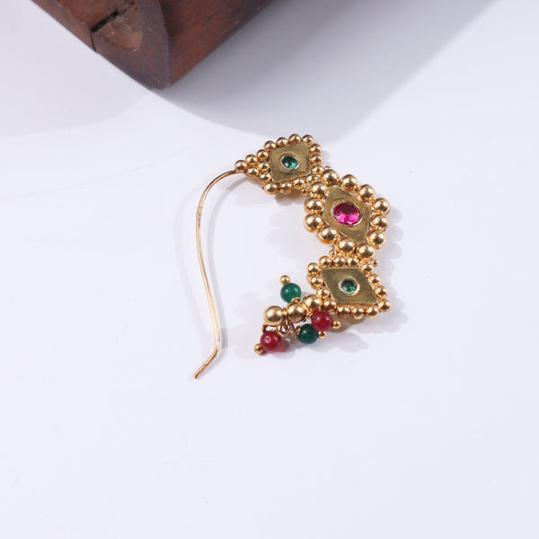 Godavari Nath (Left, Pierced) |  92.5 Silver | 22K Gold Plated