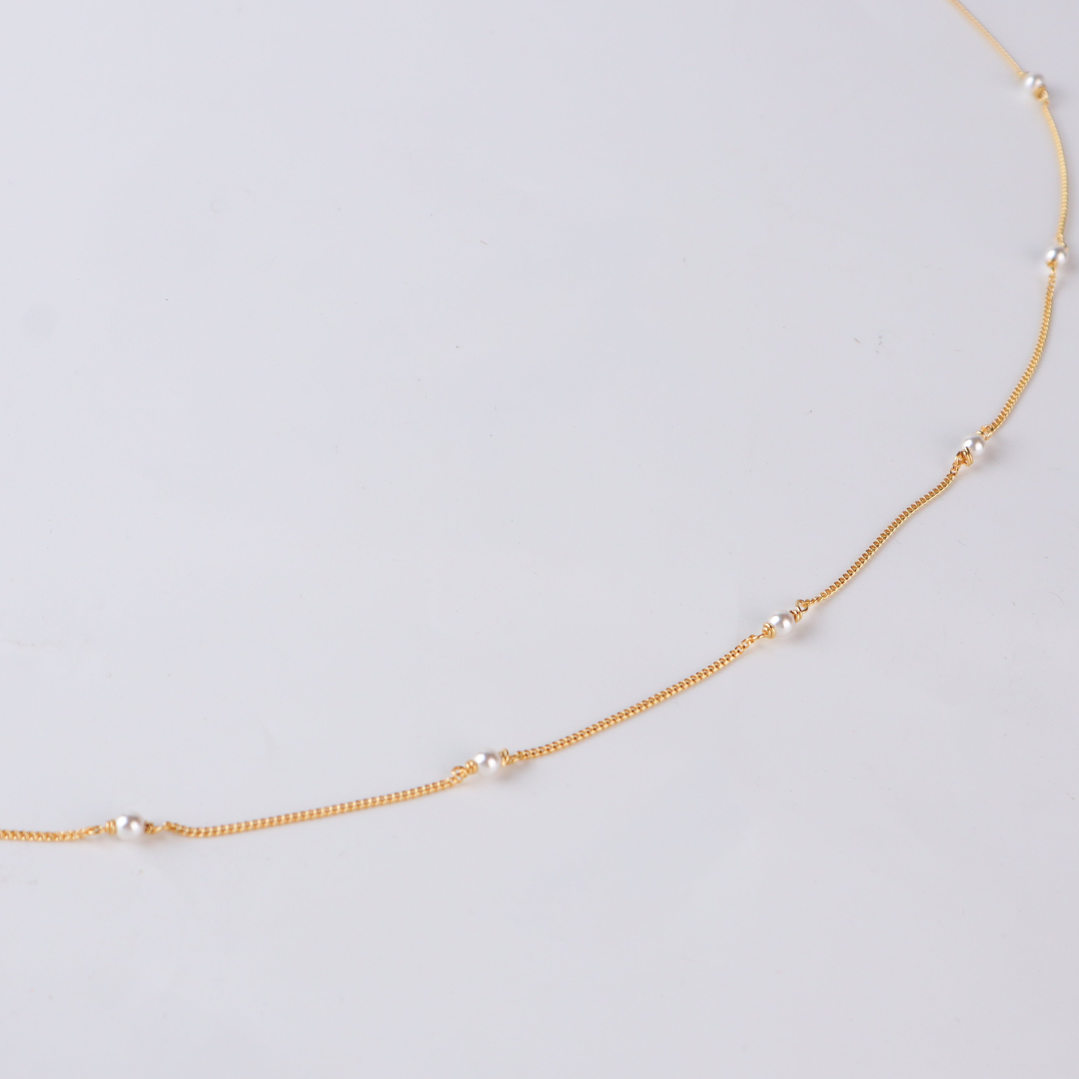 Waist chain / Kamar bandh : Classic Pearl Chain | Gold plated