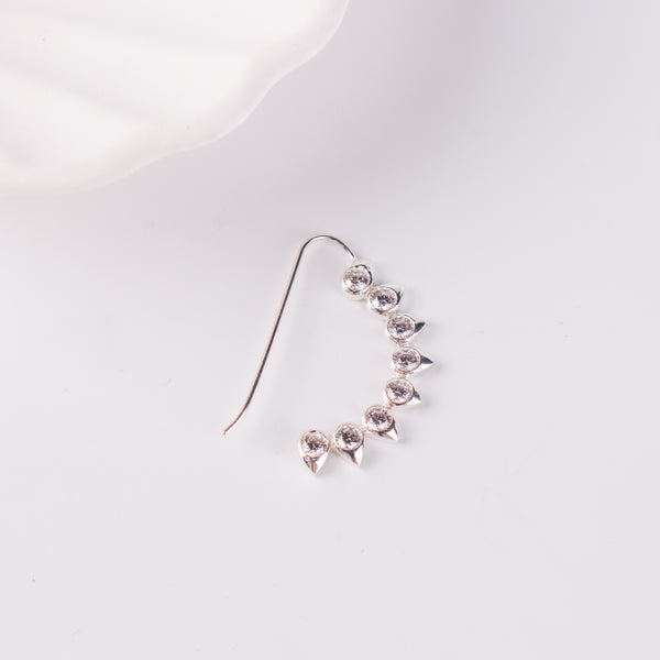CZ petal nath (big) pierced jewelry
