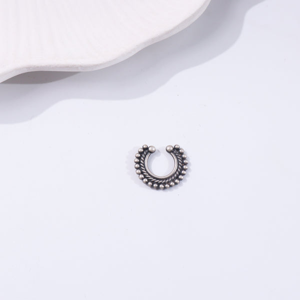 Dotted Septum Nose Ring | 92.5 Sterling Silver
