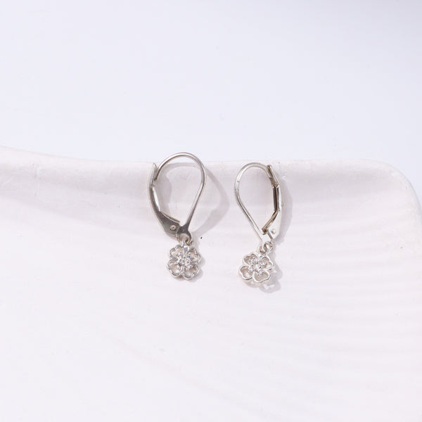 CZ Clover Earring | 92.5 Sterling Silver