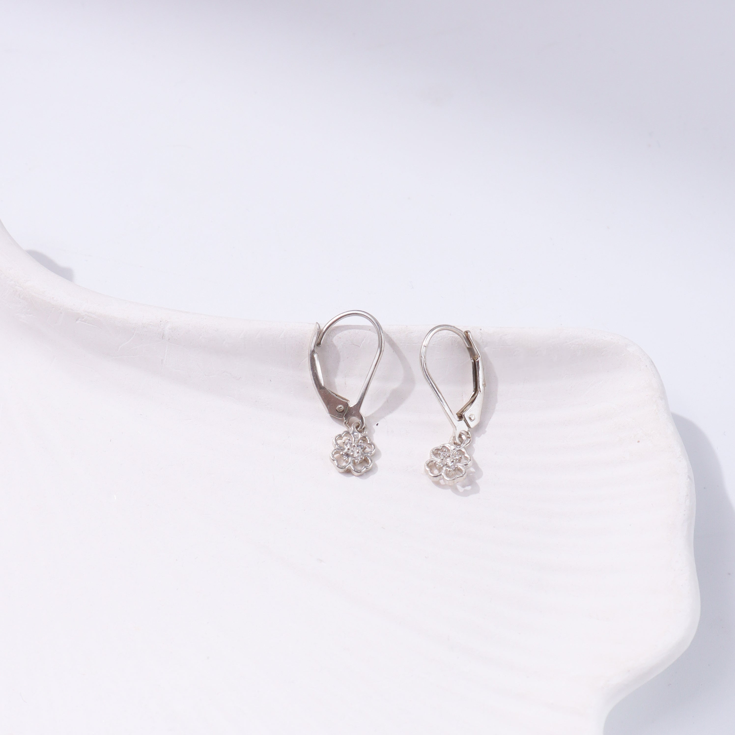 CZ Clover Earring | 92.5 Sterling Silver