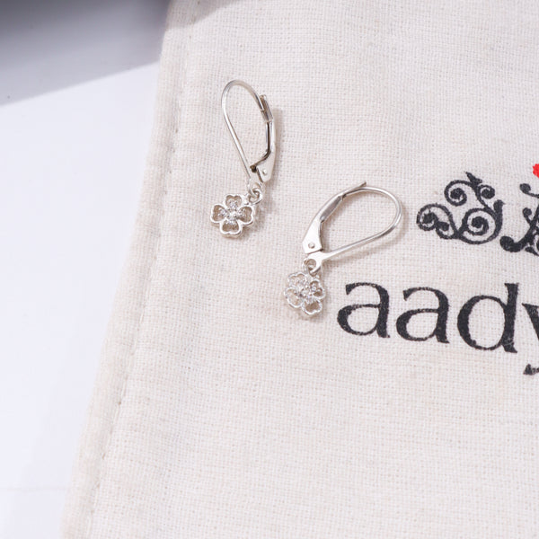 CZ Clover Earring | 92.5 Sterling Silver