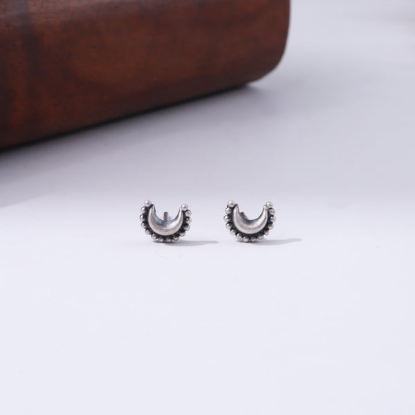 Itihaas Chandrakor Studs | 92.5 Sterling Silver
