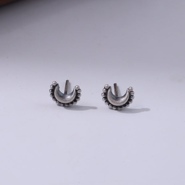 Itihaas Chandrakor Studs | 92.5 Sterling Silver