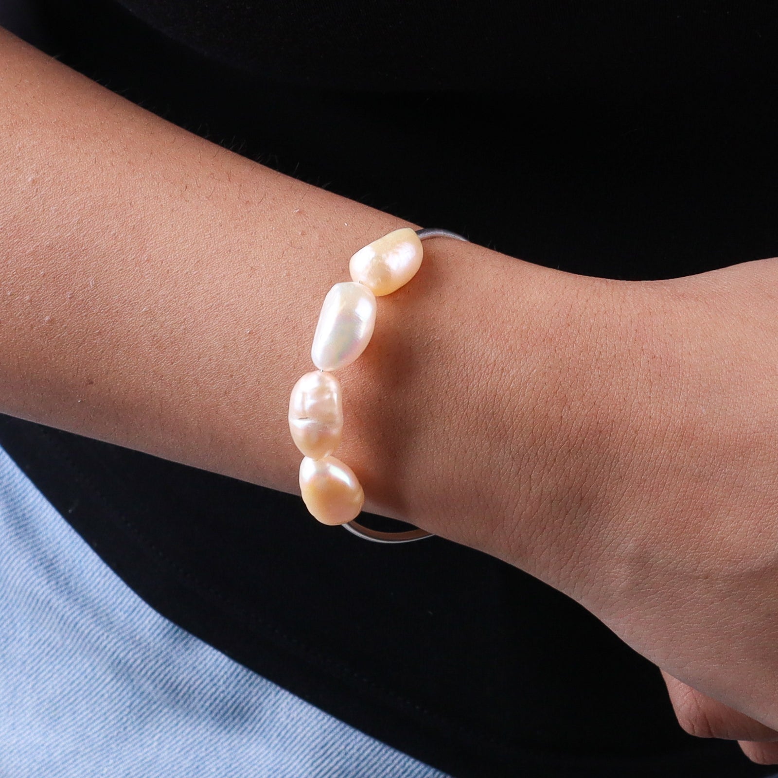 Fresh Water Pearl Pipe Bracelet
