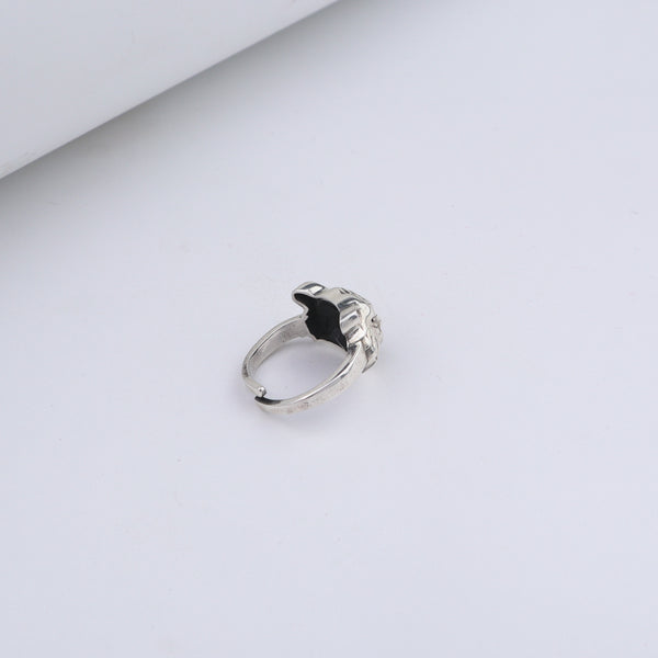 Silver Tiger unisex ring