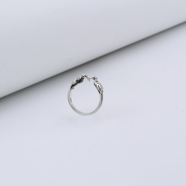 Silver Hornbill unisex ring