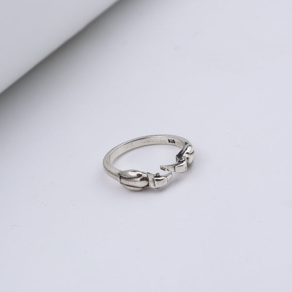 Silver Hornbill unisex ring