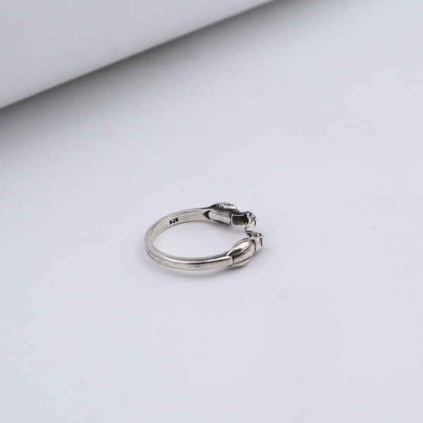 Silver Hornbill unisex ring