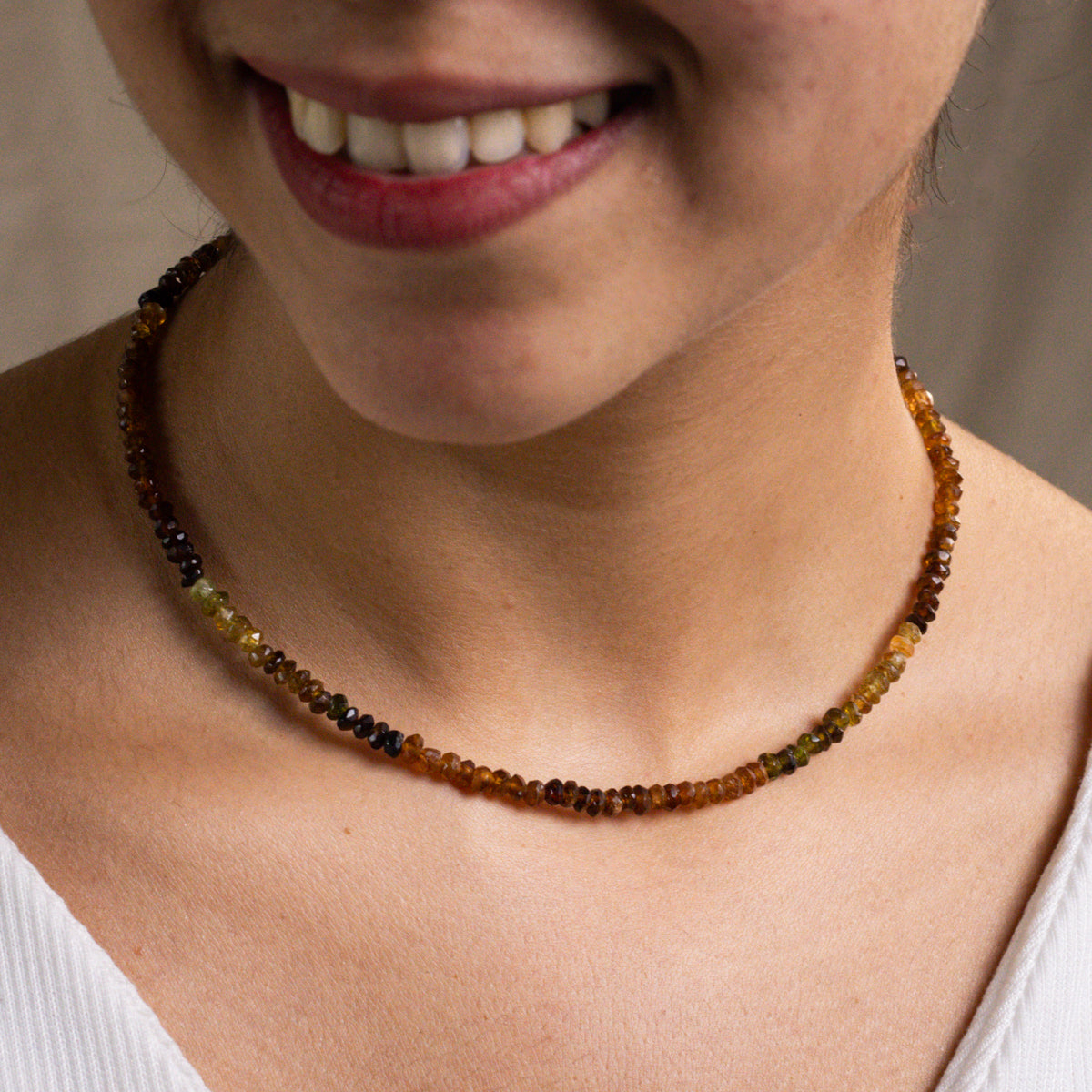 Tourmaline Silver Necklace