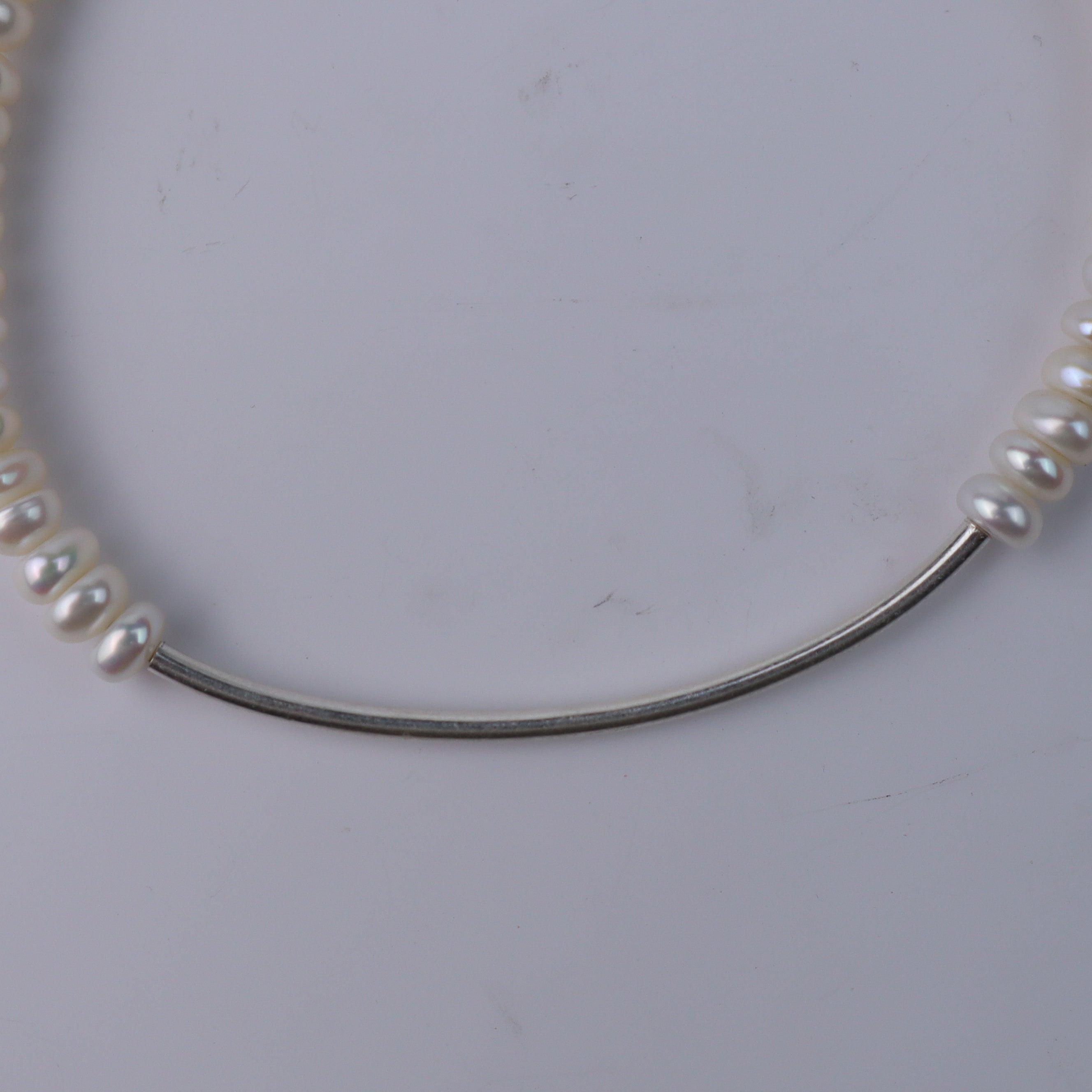 Pearl Pipe Bracelet | 92.5 Silver
