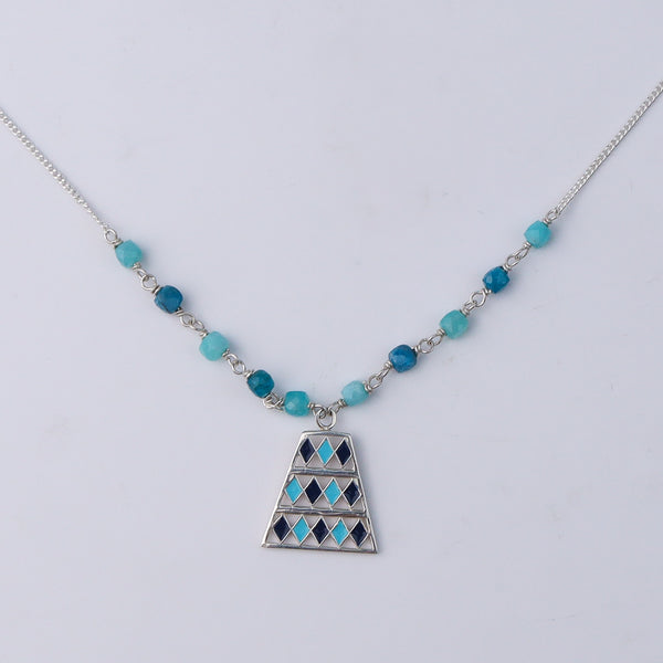 Blue Edge Necklace