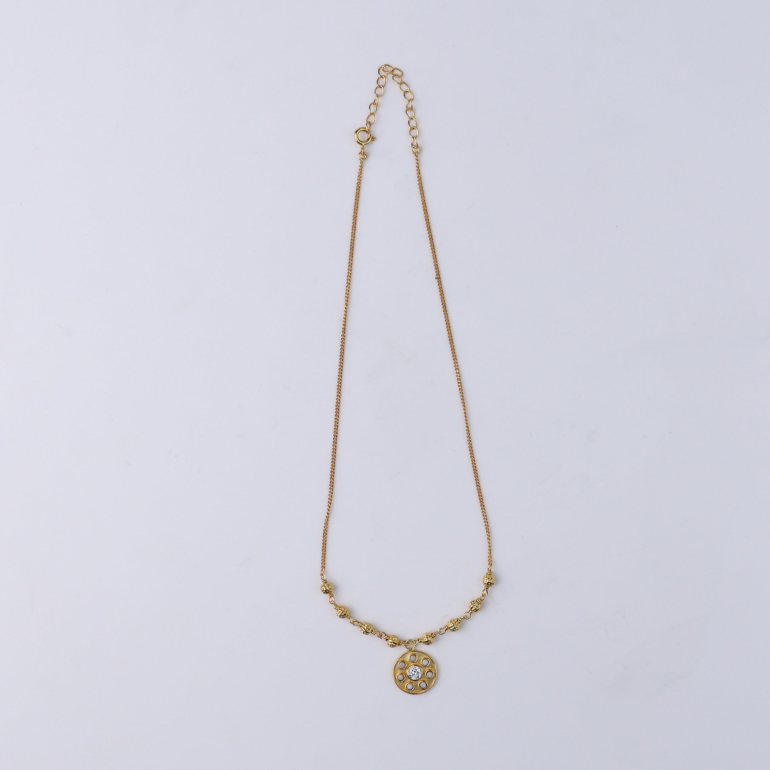 Moha Maya Beads Necklace with Pearls | 22K Gold-Plated