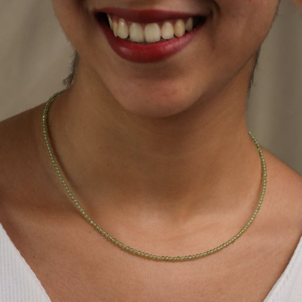 Peridot Silver Necklace