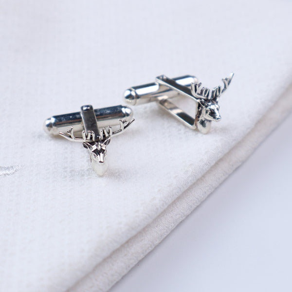 Silver Deer Cufflinks