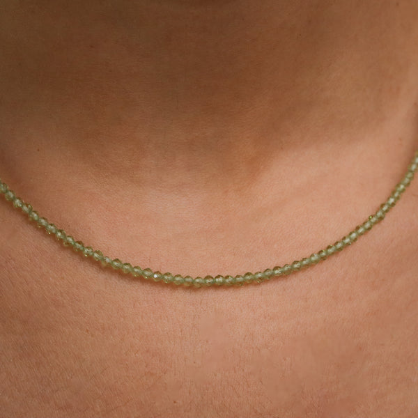Peridot Silver Necklace