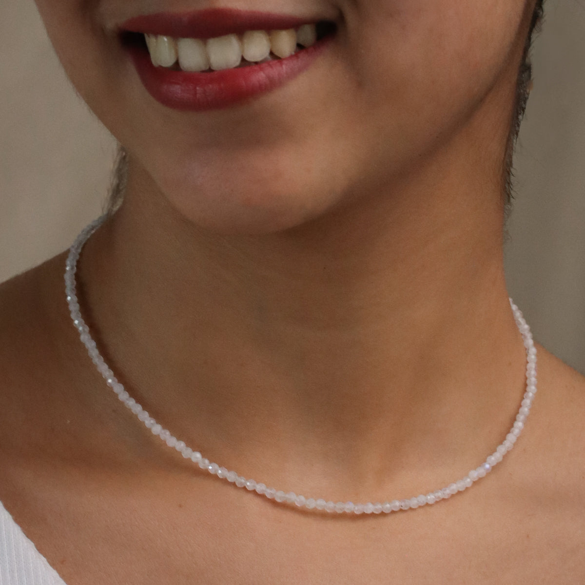 Moonstone Silver Necklace