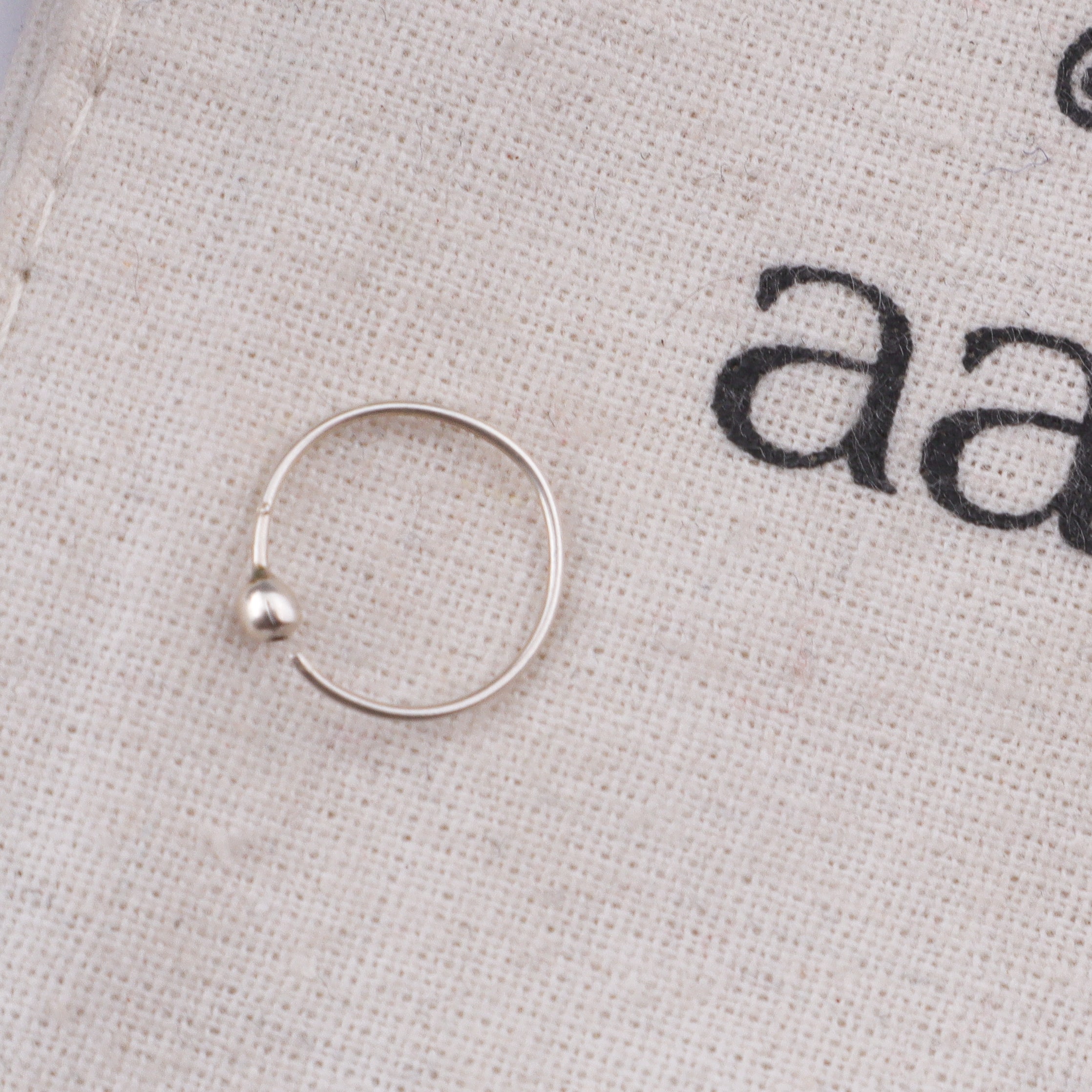 Silver Plain Septum Cum Nose Ring (Pierced)
