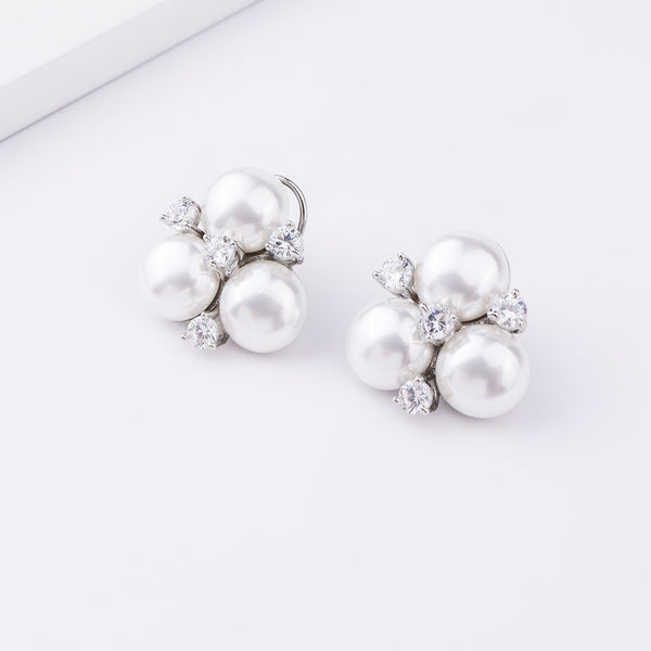 Silver Finish Fashion Earrings
