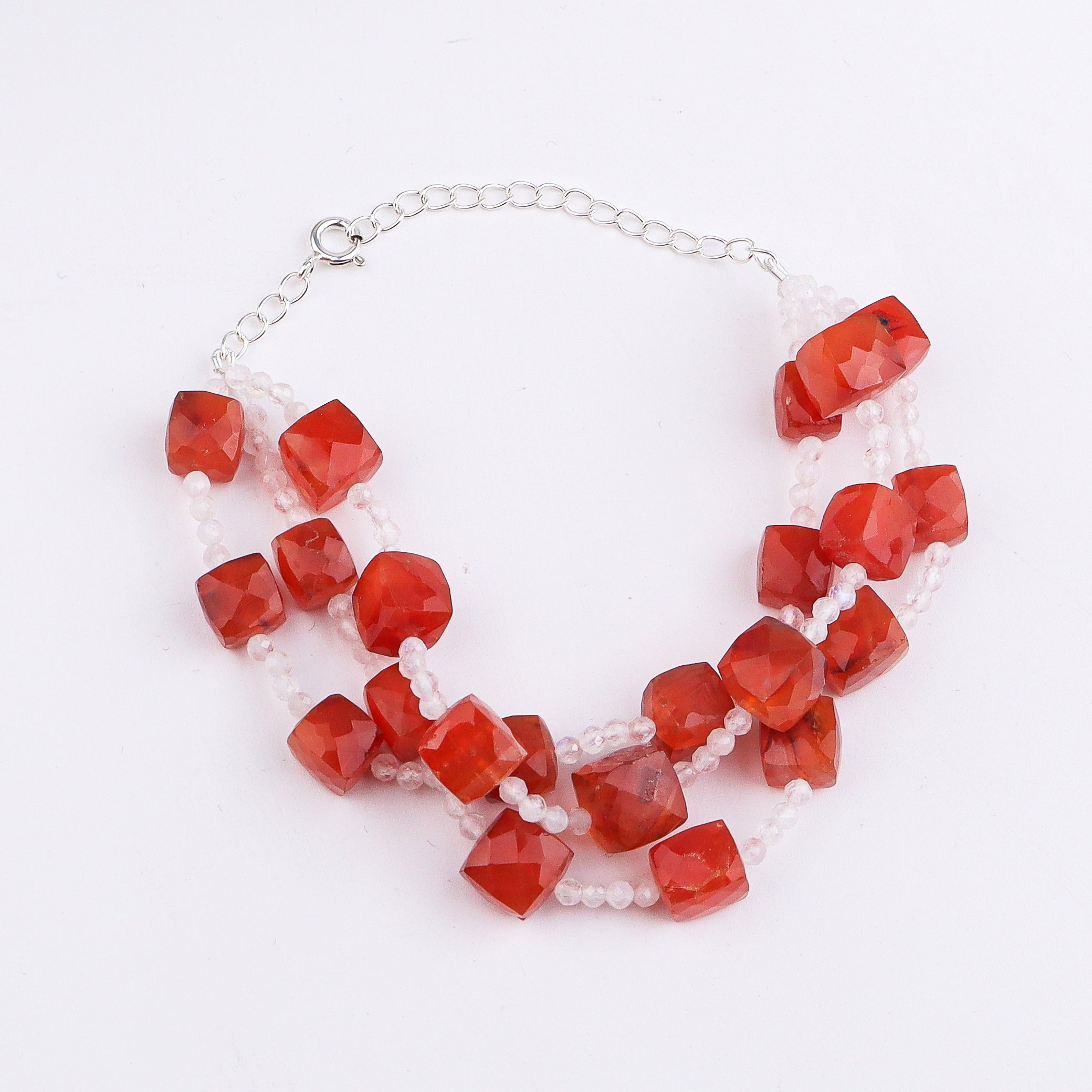 Carnelian & Moonstone Bracelet