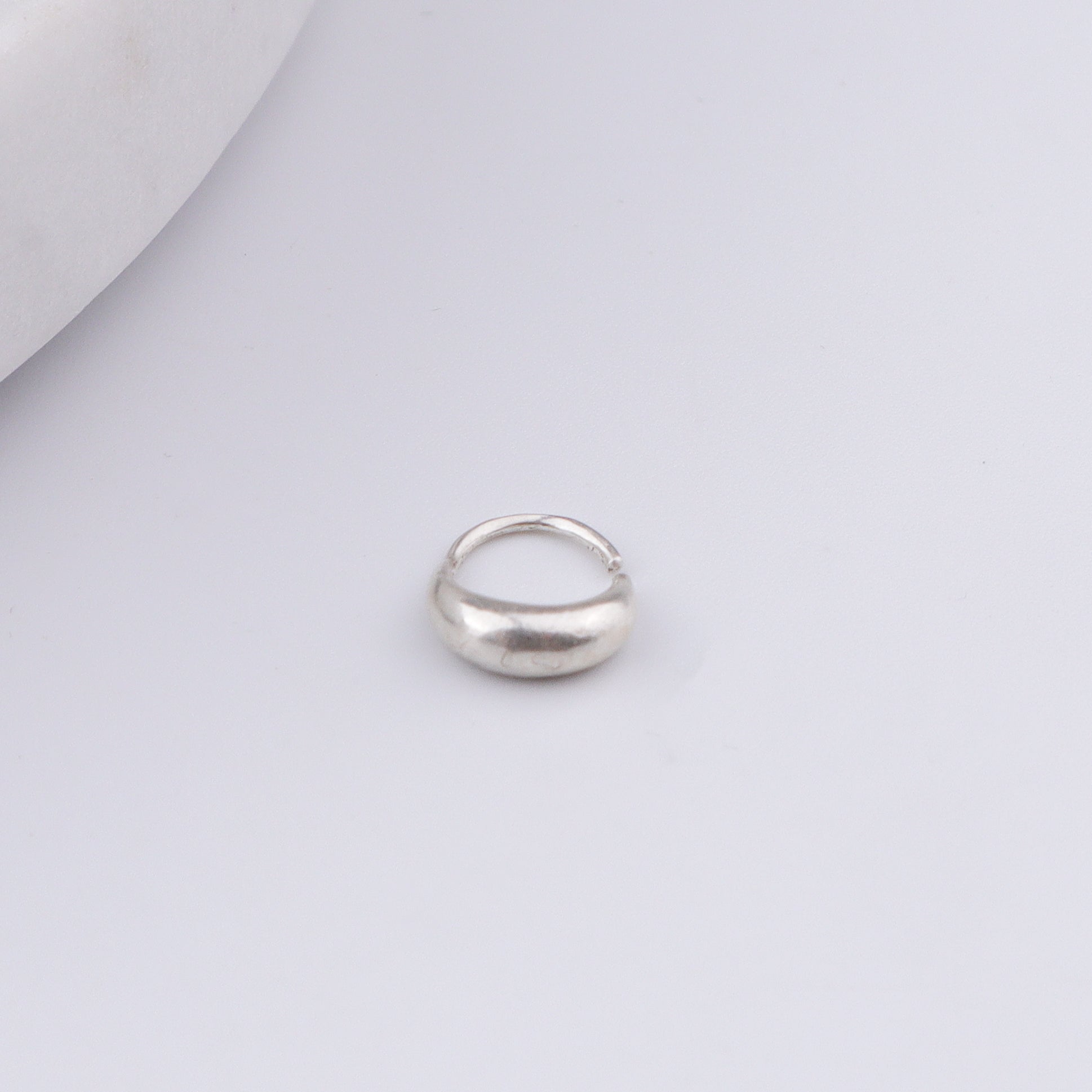 Silver Septum Nose Ring (Pierced)