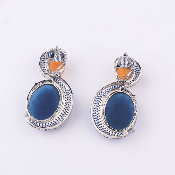 Silver Finish Fashion Earrings