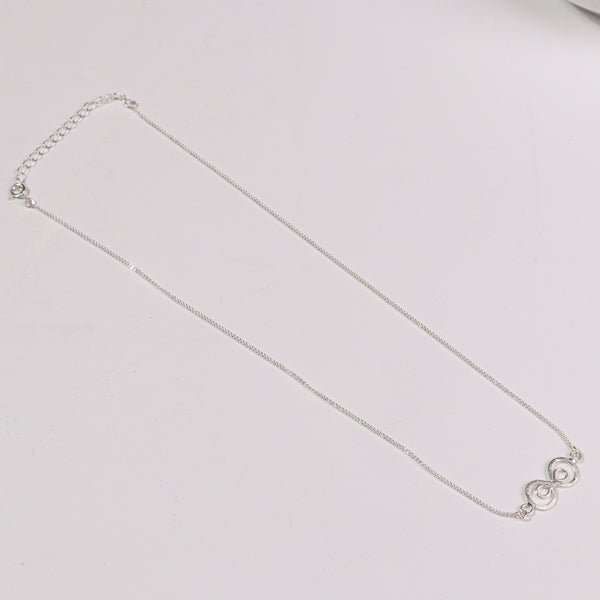 You & Me (Infinity Flat Pendant) Necklace