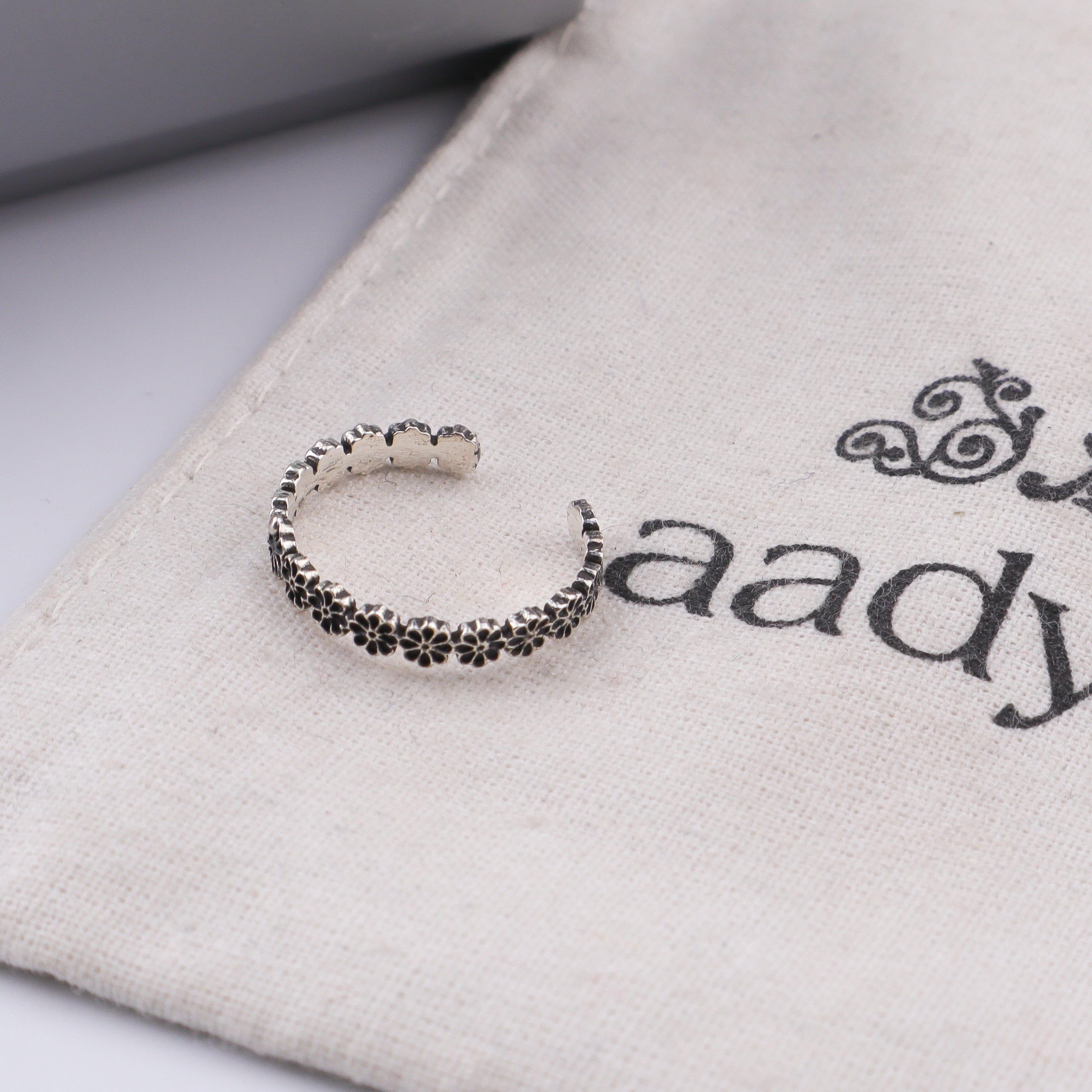 Flower Silver Ring