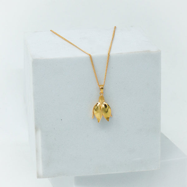 Summer Snowflake Silver Necklace |  92.5 Silver | 22K Gold Plated