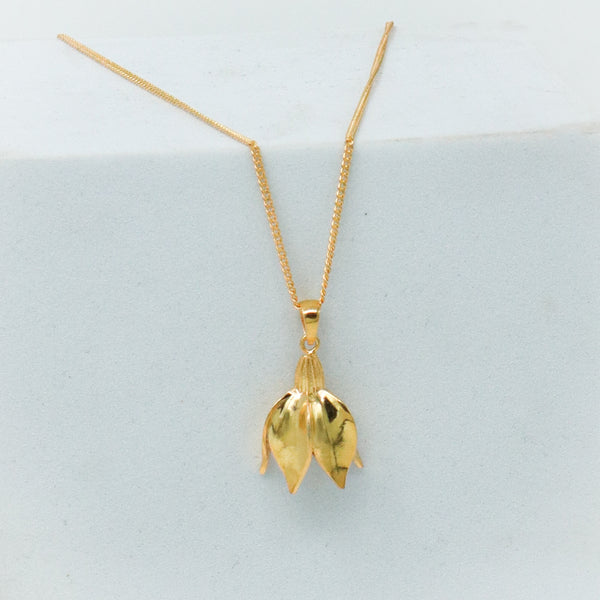 Summer Snowflake Silver Necklace |  92.5 Silver | 22K Gold Plated