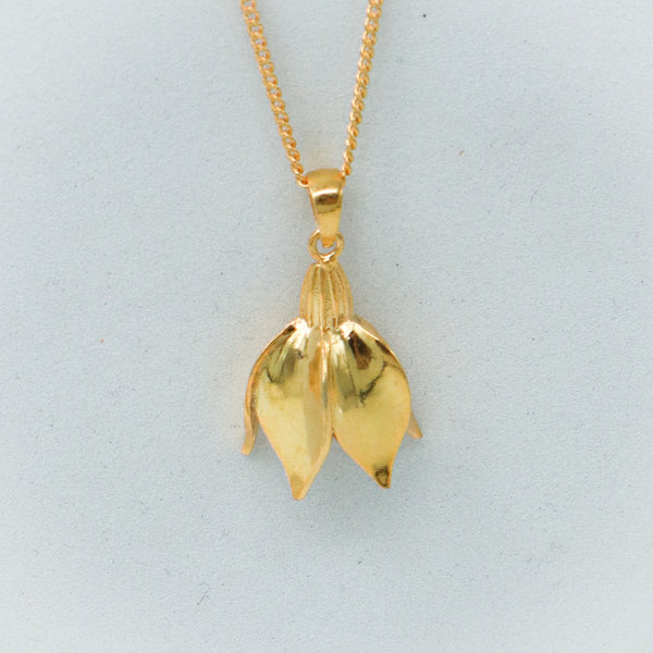 Summer Snowflake Silver Necklace |  92.5 Silver | 22K Gold Plated