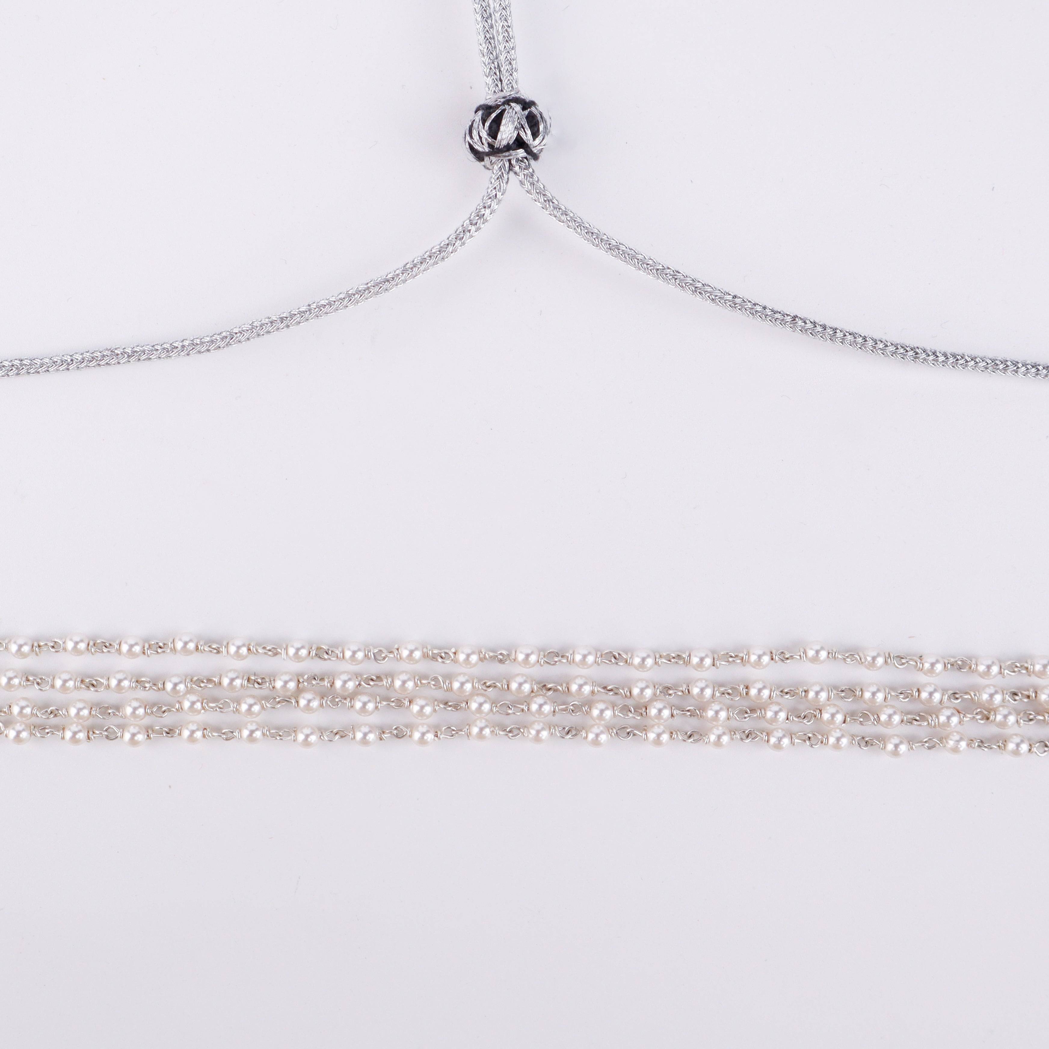 Pearl ganthan choker