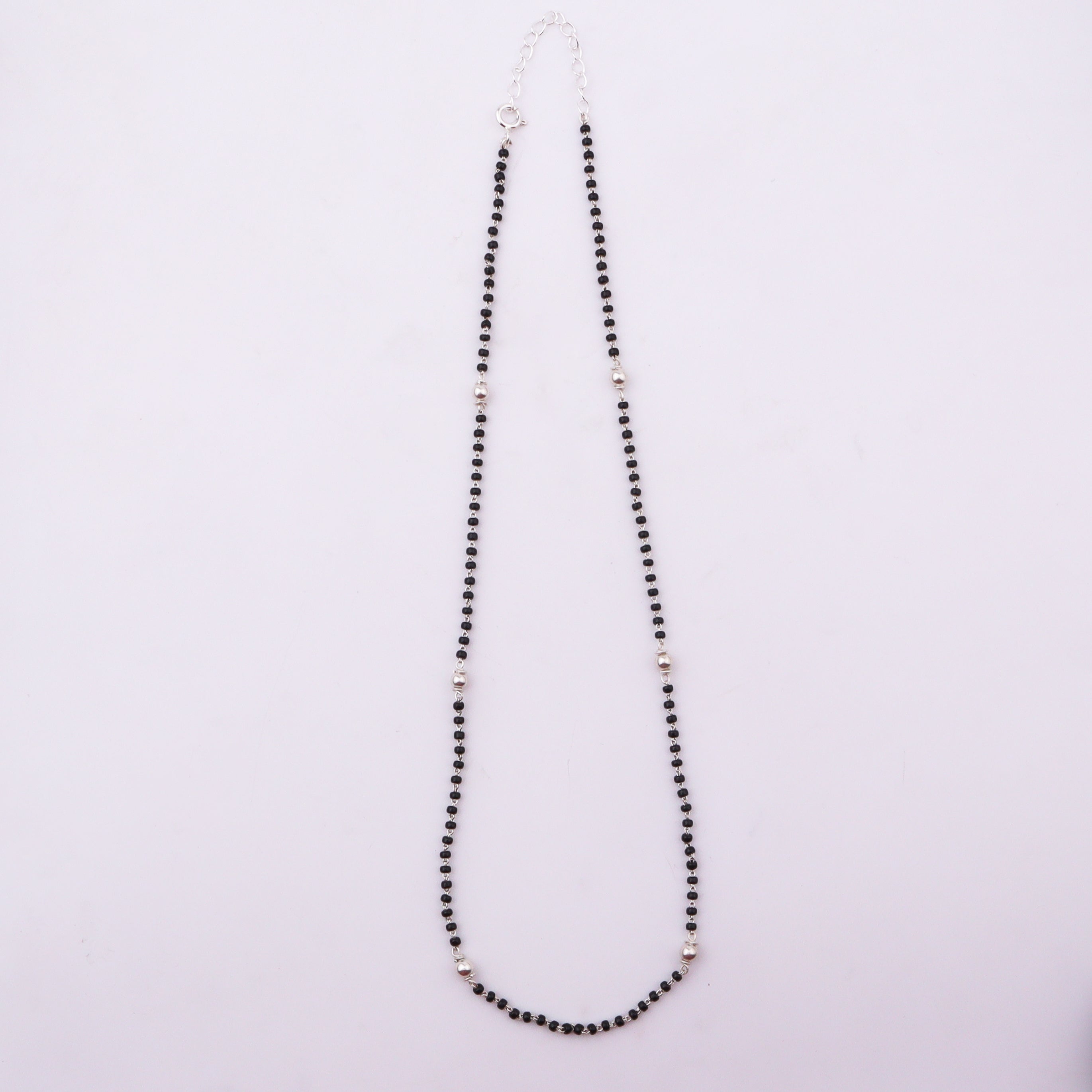 92.5 Sterling Silver Bead Mangalsutra