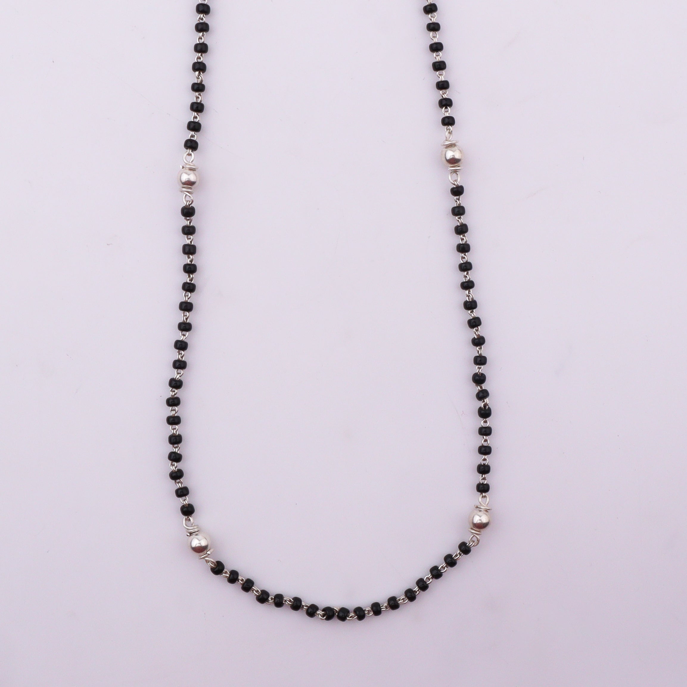 92.5 Sterling Silver Bead Mangalsutra