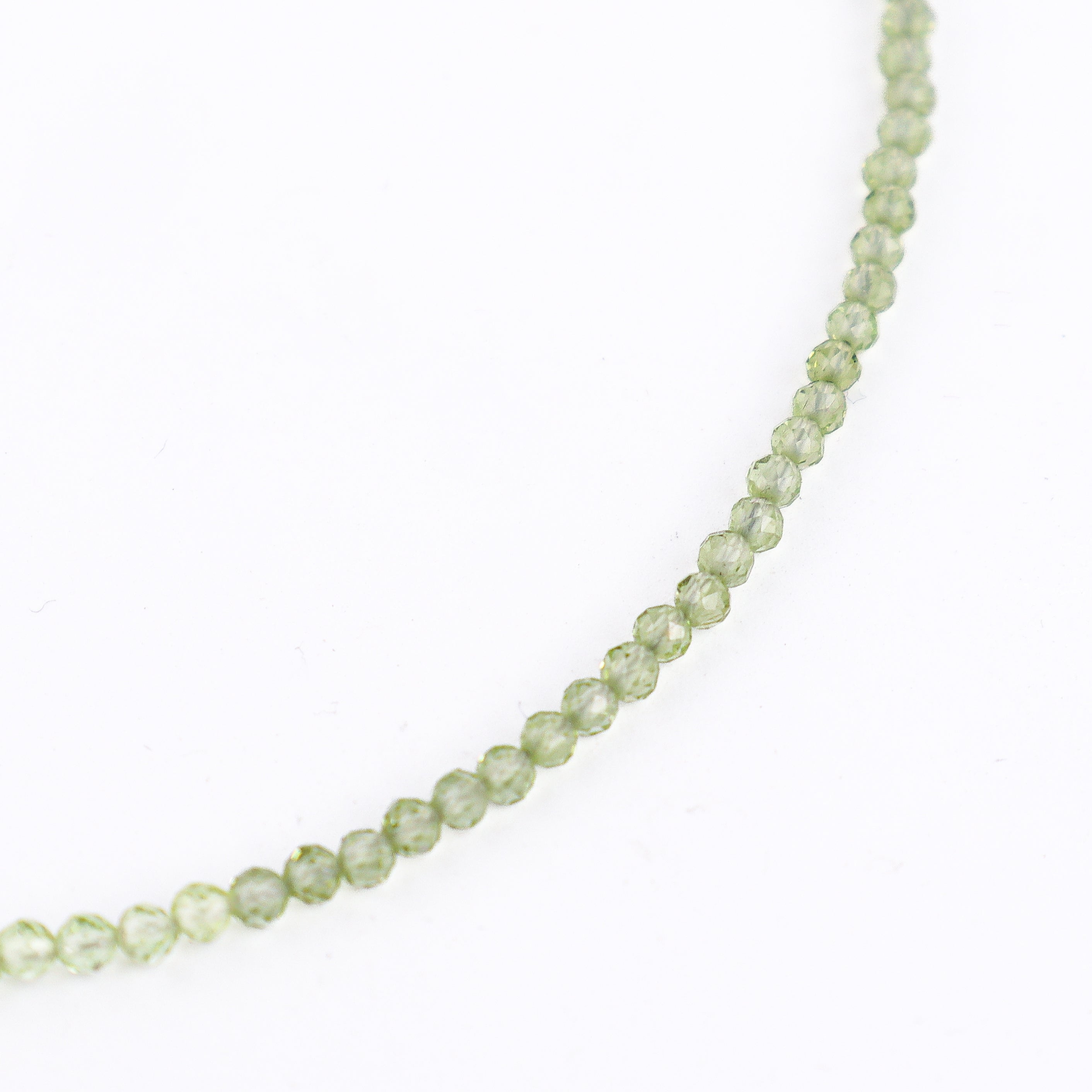 Peridot Silver Anklet