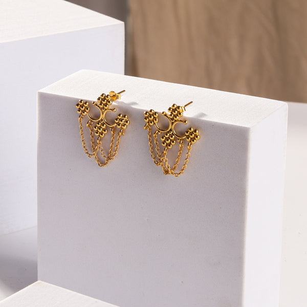 Kudi Jhumar Earrings |  92.5 Silver | 22K Gold Plated