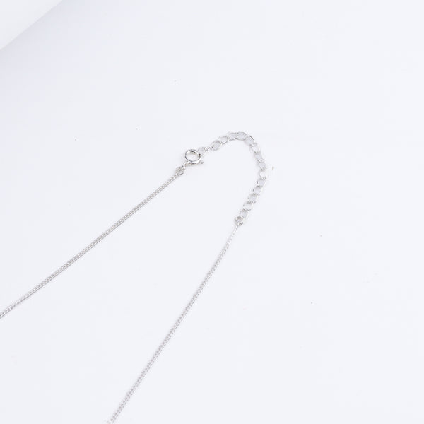Silver CZ Flower Multi Motif Necklace – Big
