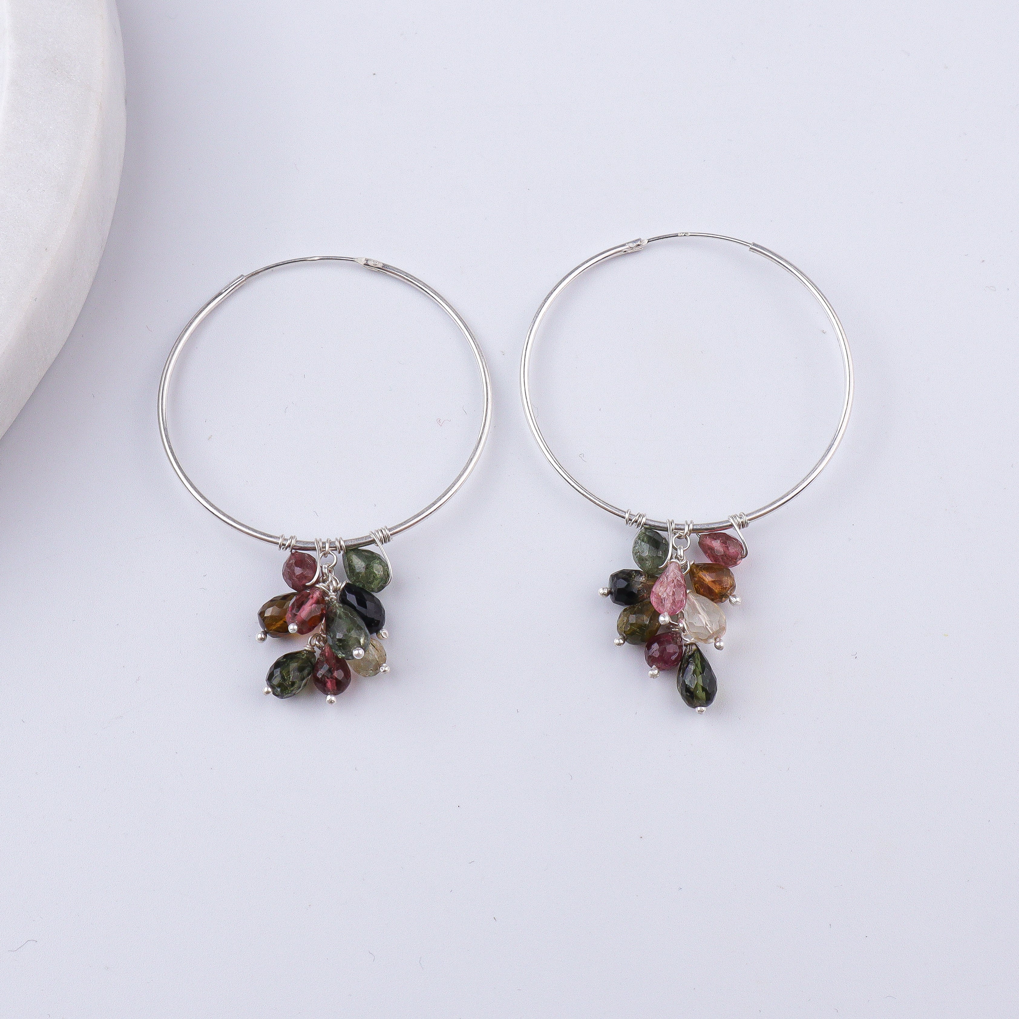 Tourmaline Hoops (Project Handmade)