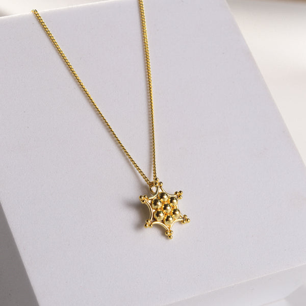 Kudi Nakshatra Pendant Set |  92.5 Silver | 22K Gold Plated