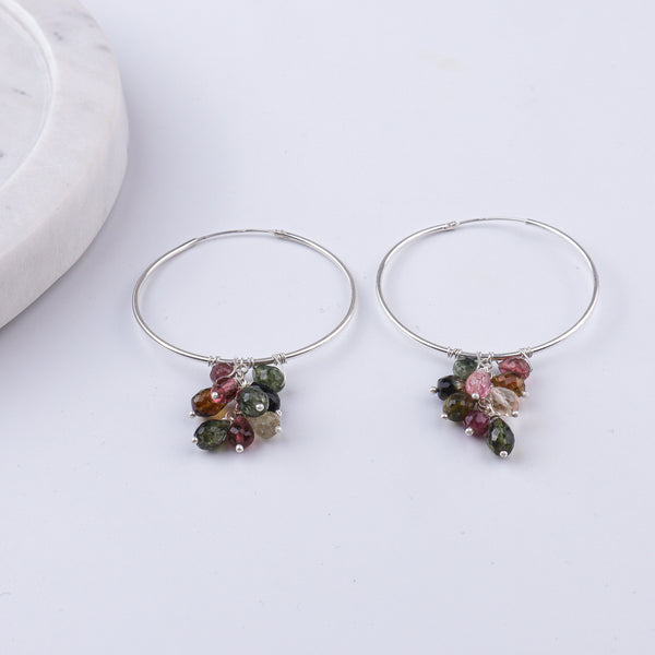 Tourmaline Hoops (Project Handmade)