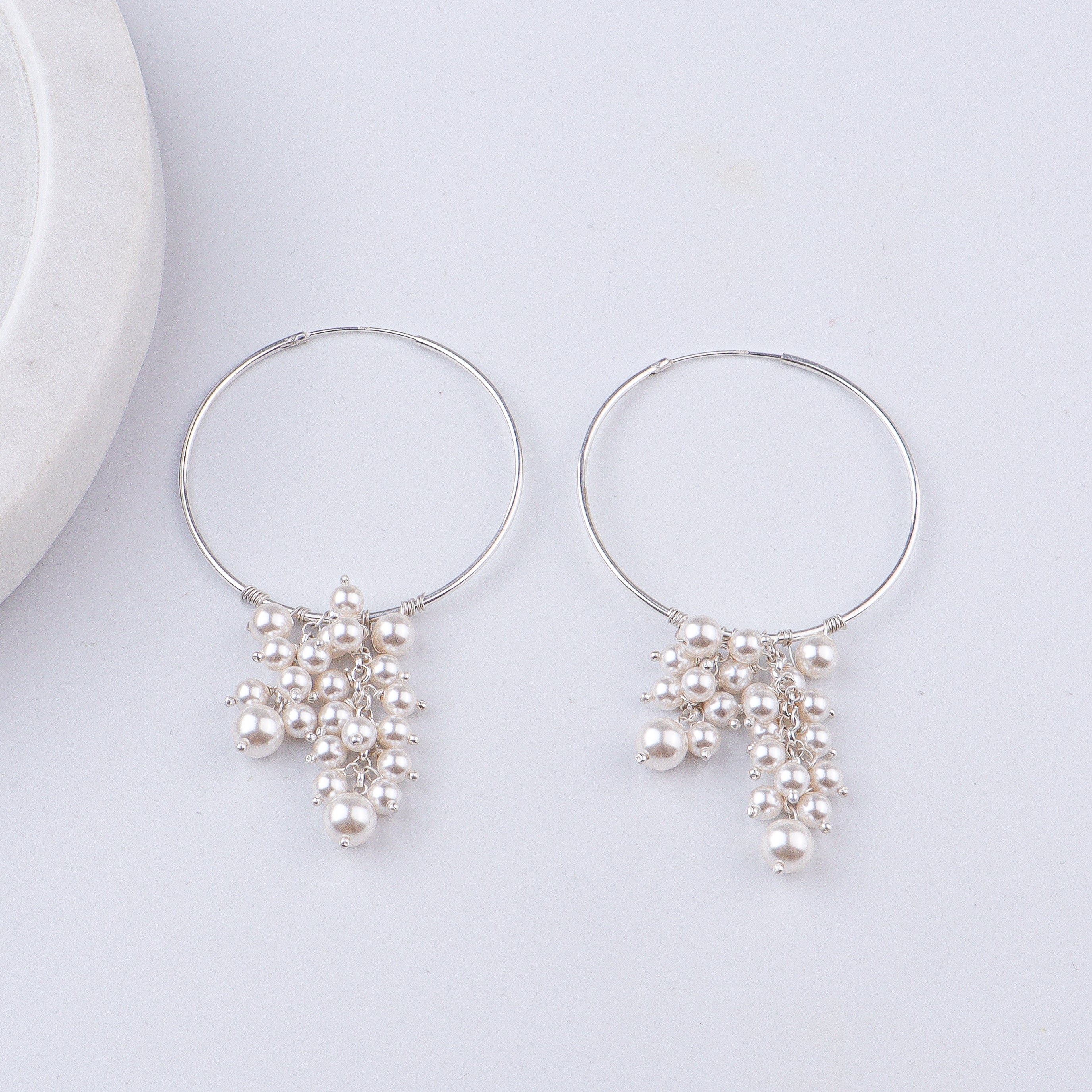 Pearl Bunch Hoops (Project Handmade)