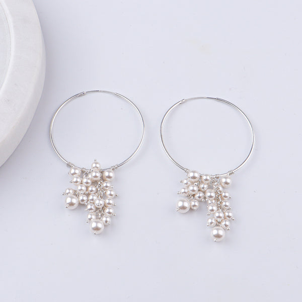 Pearl Bunch Hoops (Project Handmade)