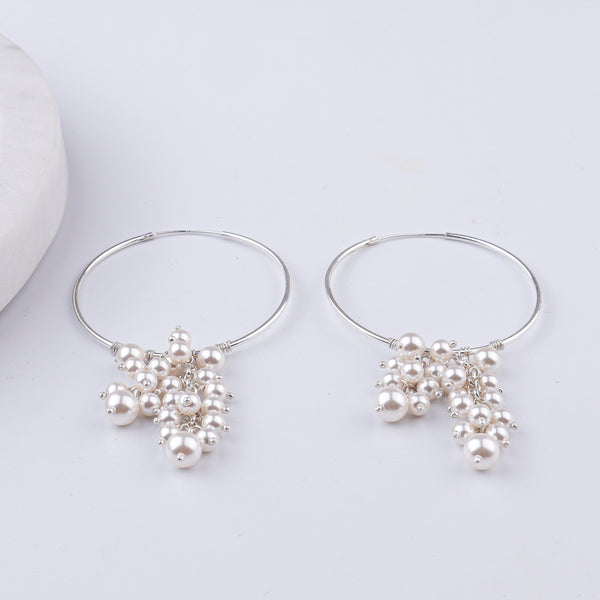 Pearl Bunch Hoops (Project Handmade)