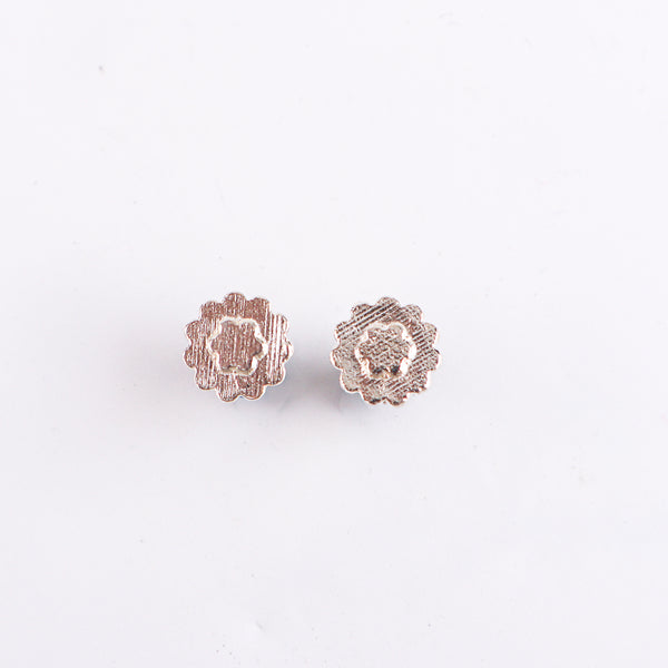 Silver Saaj Motif Earring Small : ताईत (Taait)