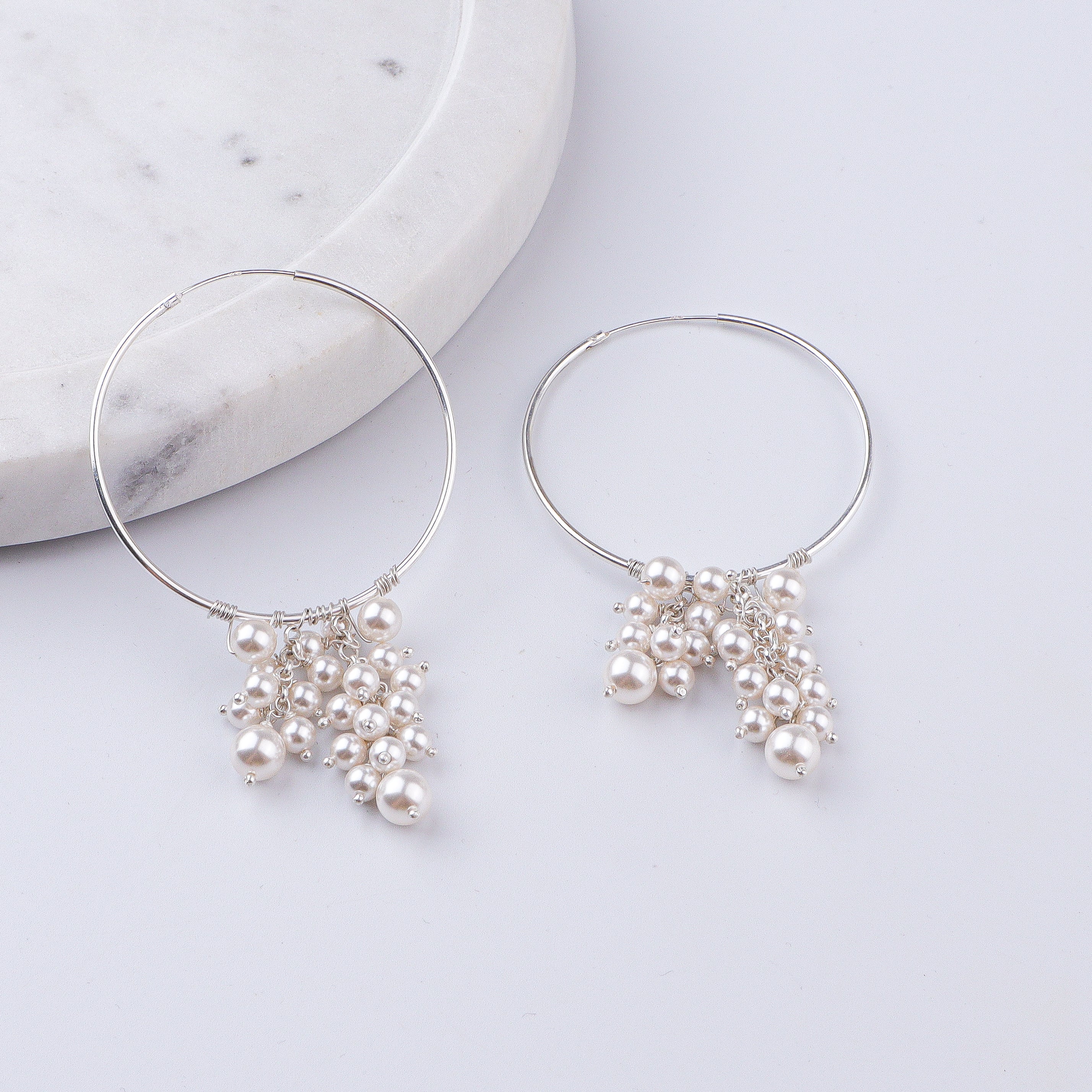 Pearl Bunch Hoops (Project Handmade)