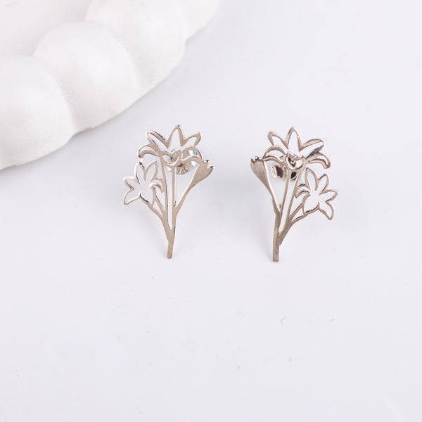 Rajanigandha Silver Earrings