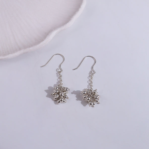 Bead Bunch Earrings | 92.5 Sterling Silver